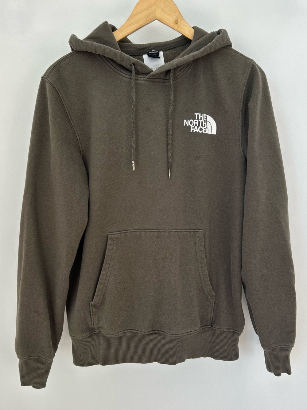 The North Face Men’s Circular Design Hoodie Pullover – Small – Olive Brown